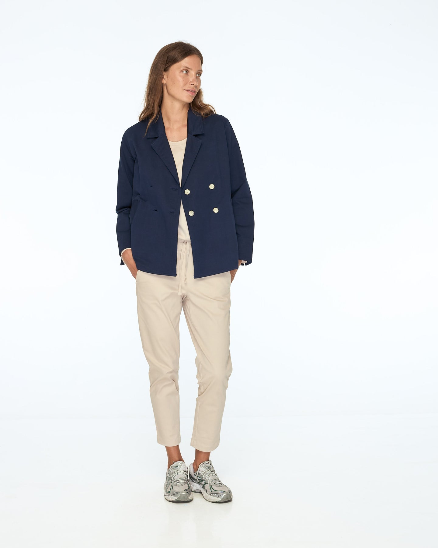 yves double breasted jacket