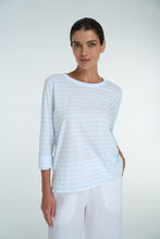 Load image into Gallery viewer, astrid fine cotton stripe t-shrit
