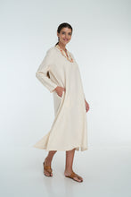 Load image into Gallery viewer, olina long sleeve linen kaftan
