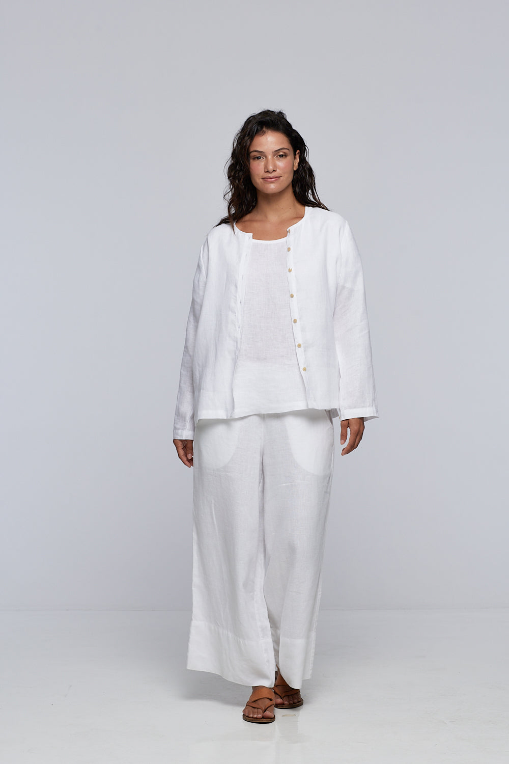 lottie linen shirt jacket