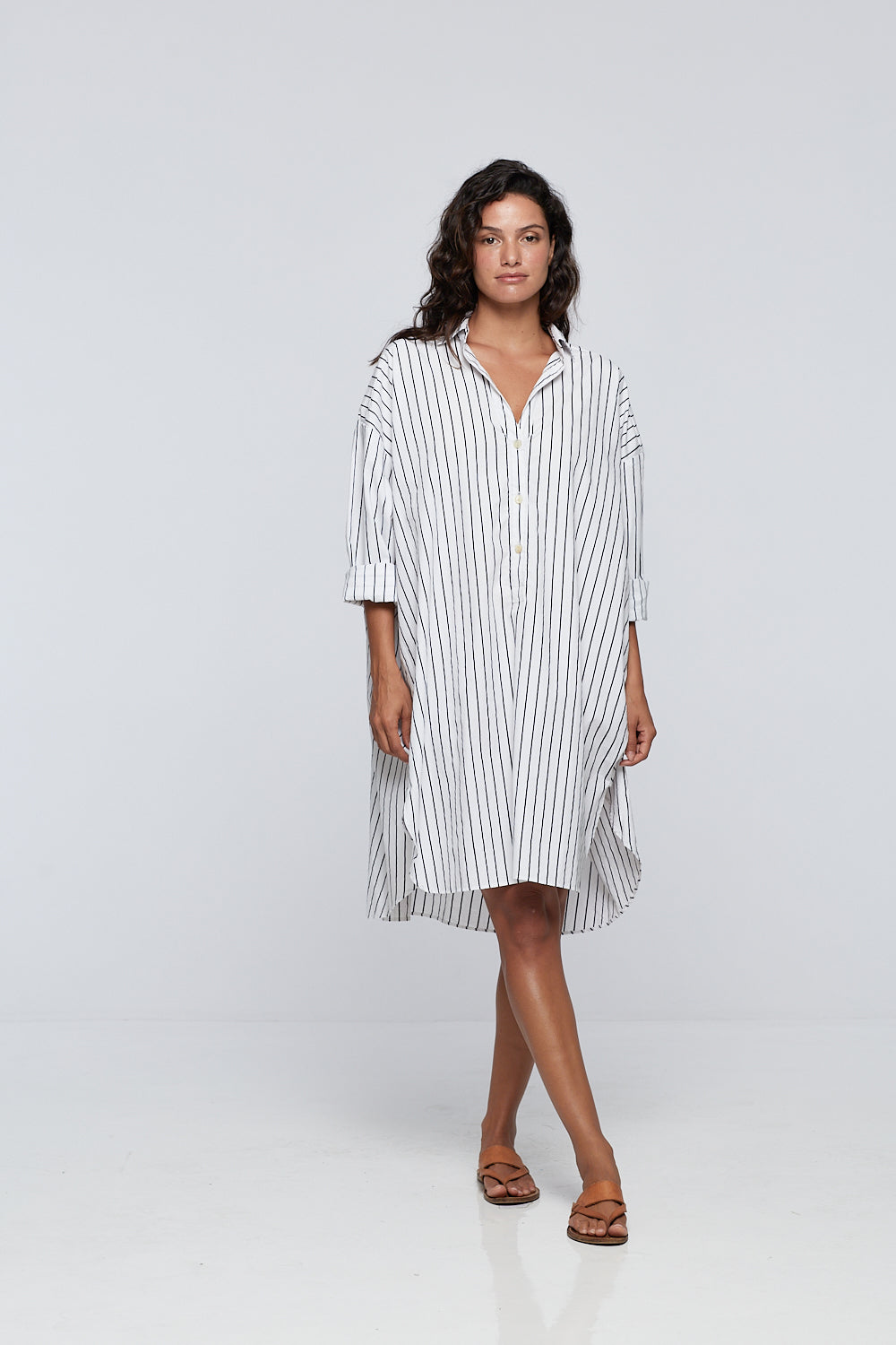 camila stripe cotton dress